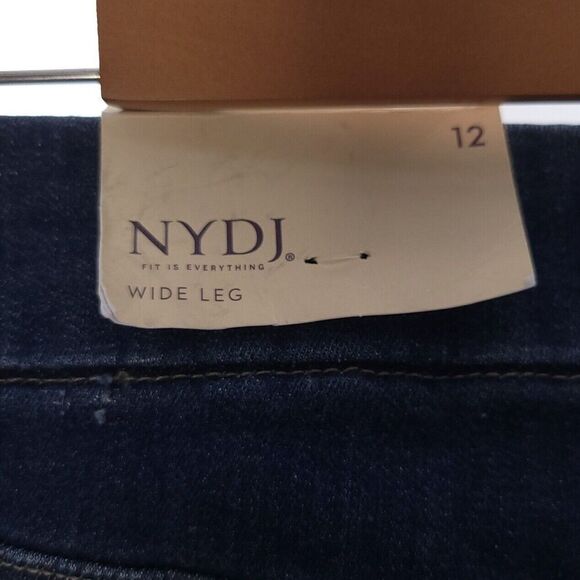 NYDJ Patchie Major Wide Leg Capri Jeans Fanciful Womens 12 - Picture 9 of 11